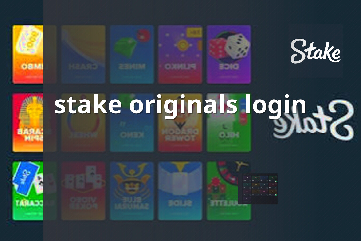 stake originals login - gaming_brand
