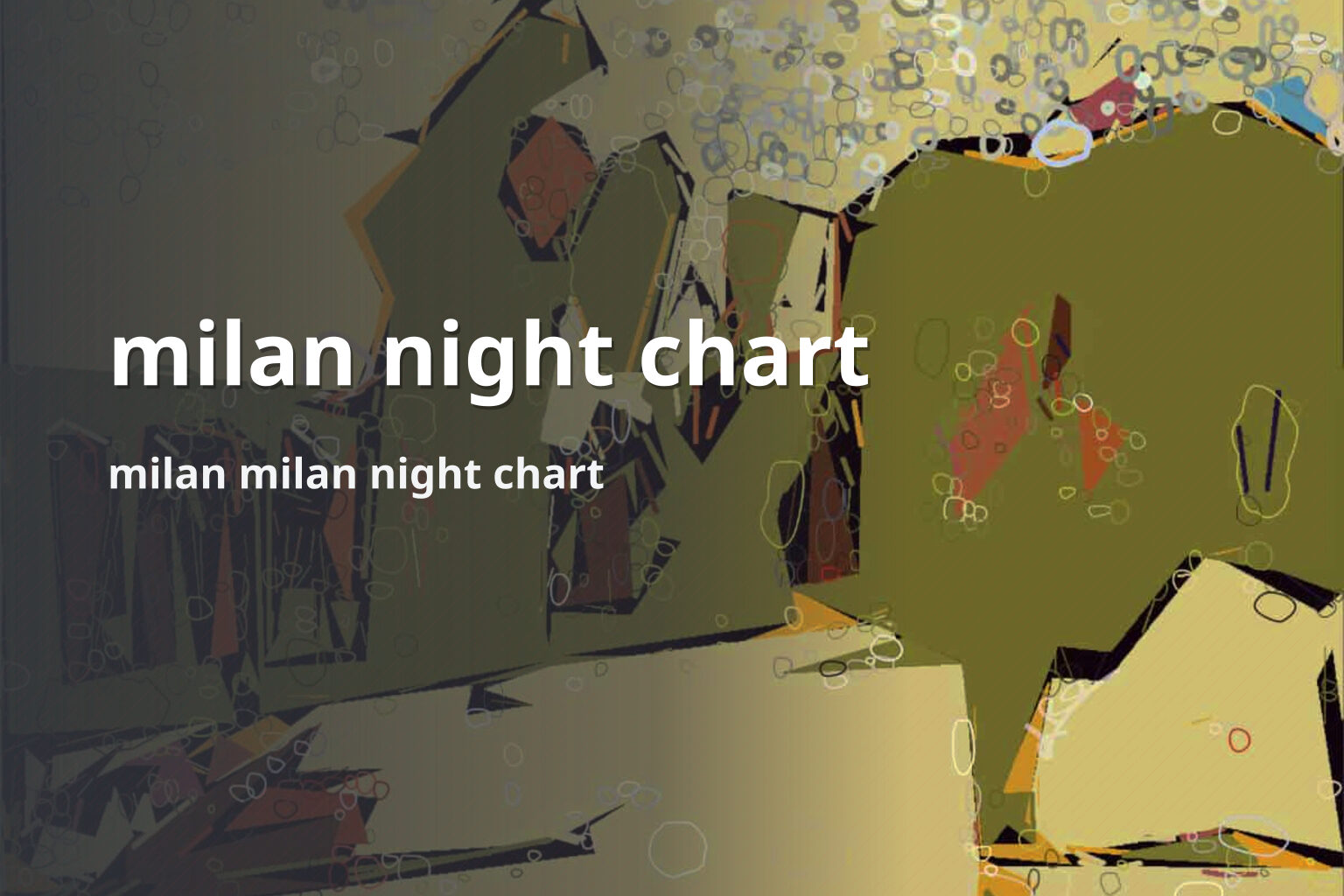 milan night chart milan milan night chart