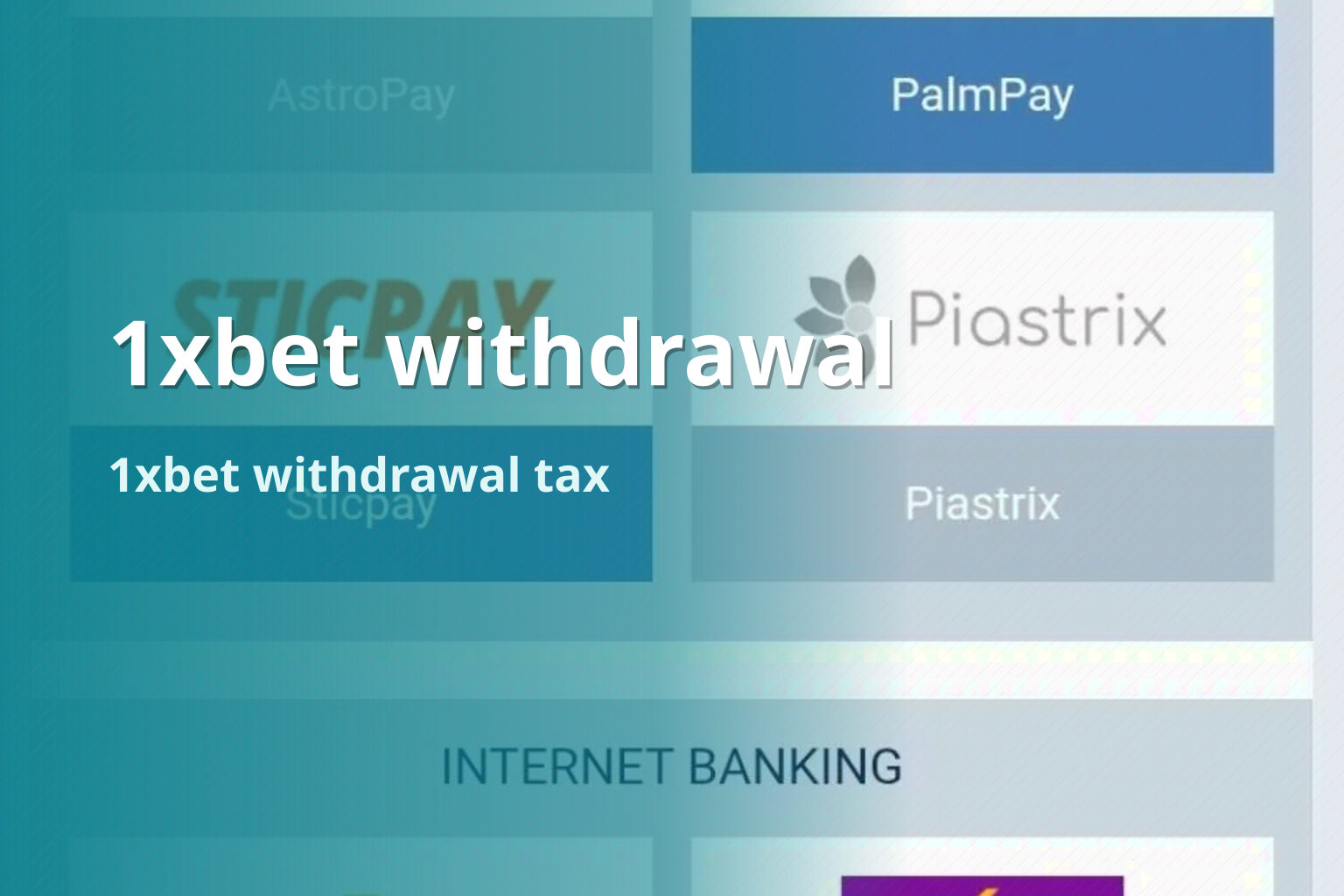 1xbet withdrawal 1xbet withdrawal tax