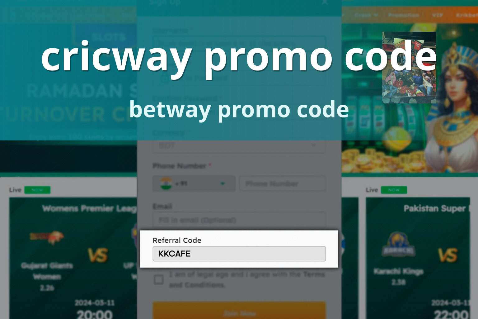 cricway promo code betway promo code
