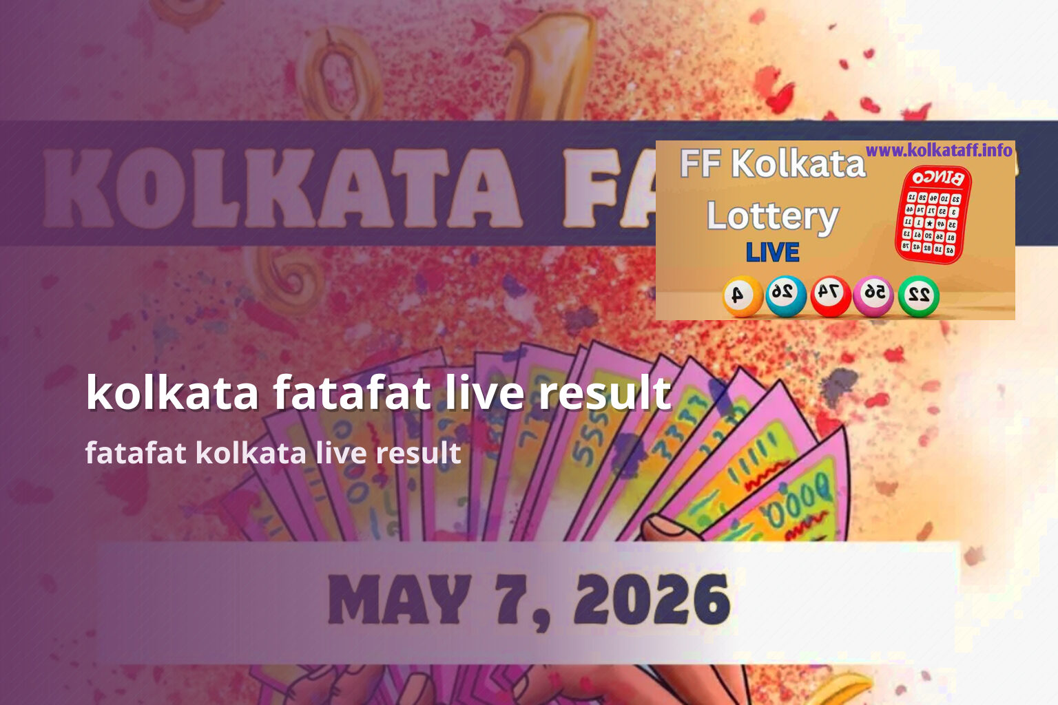 kolkata fatafat live result - slots