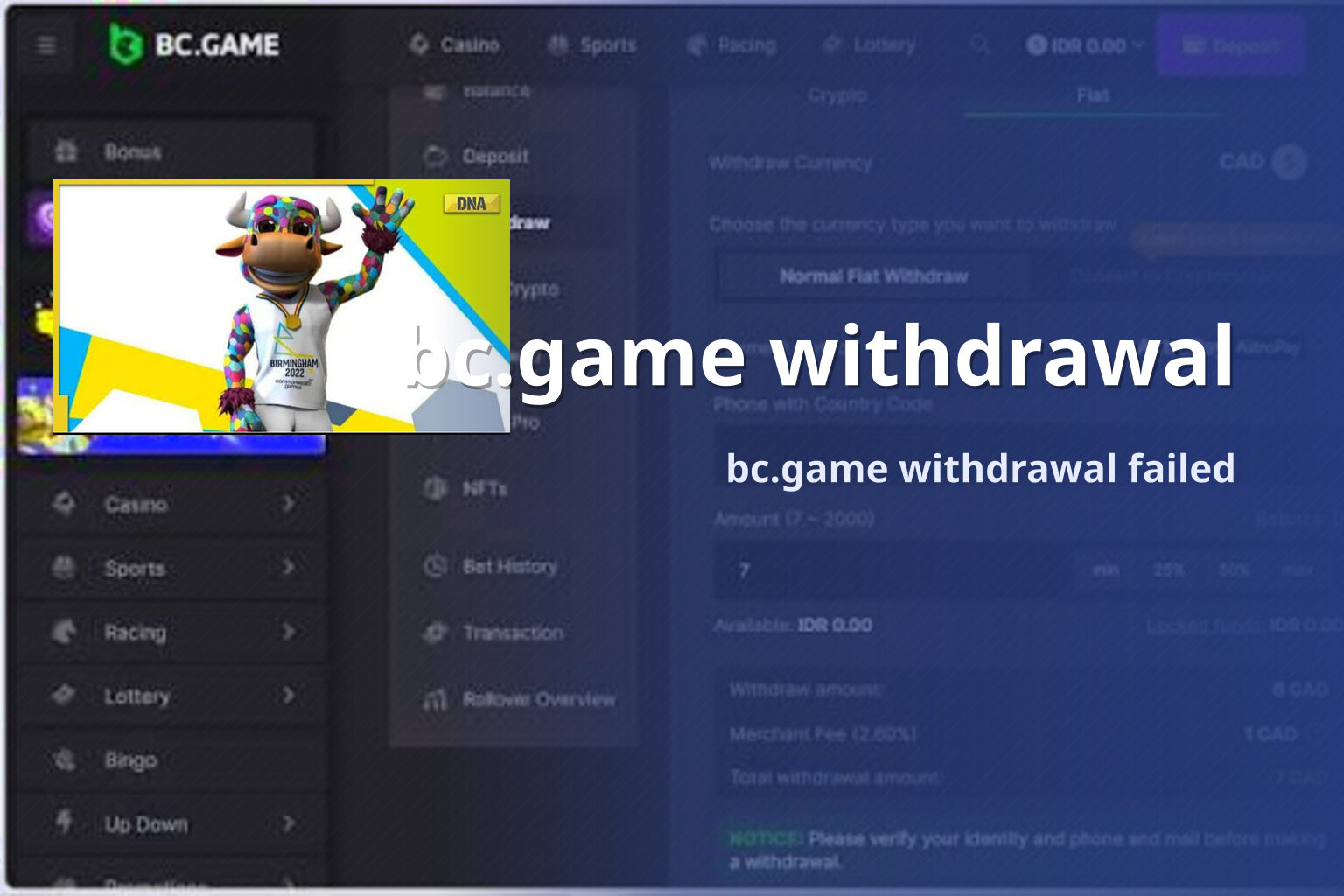 bc.game withdrawal bc.game withdrawal failed