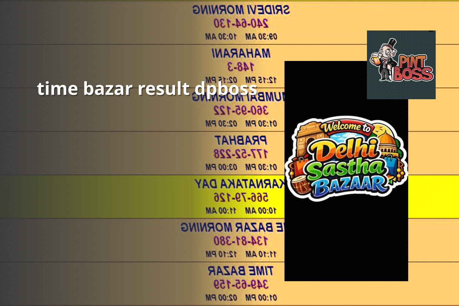 time bazar result dpboss - matka_satta