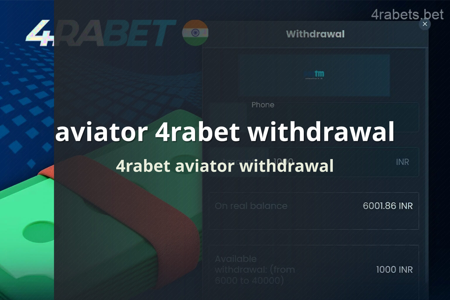 aviator 4rabet withdrawal 4rabet aviator withdrawal