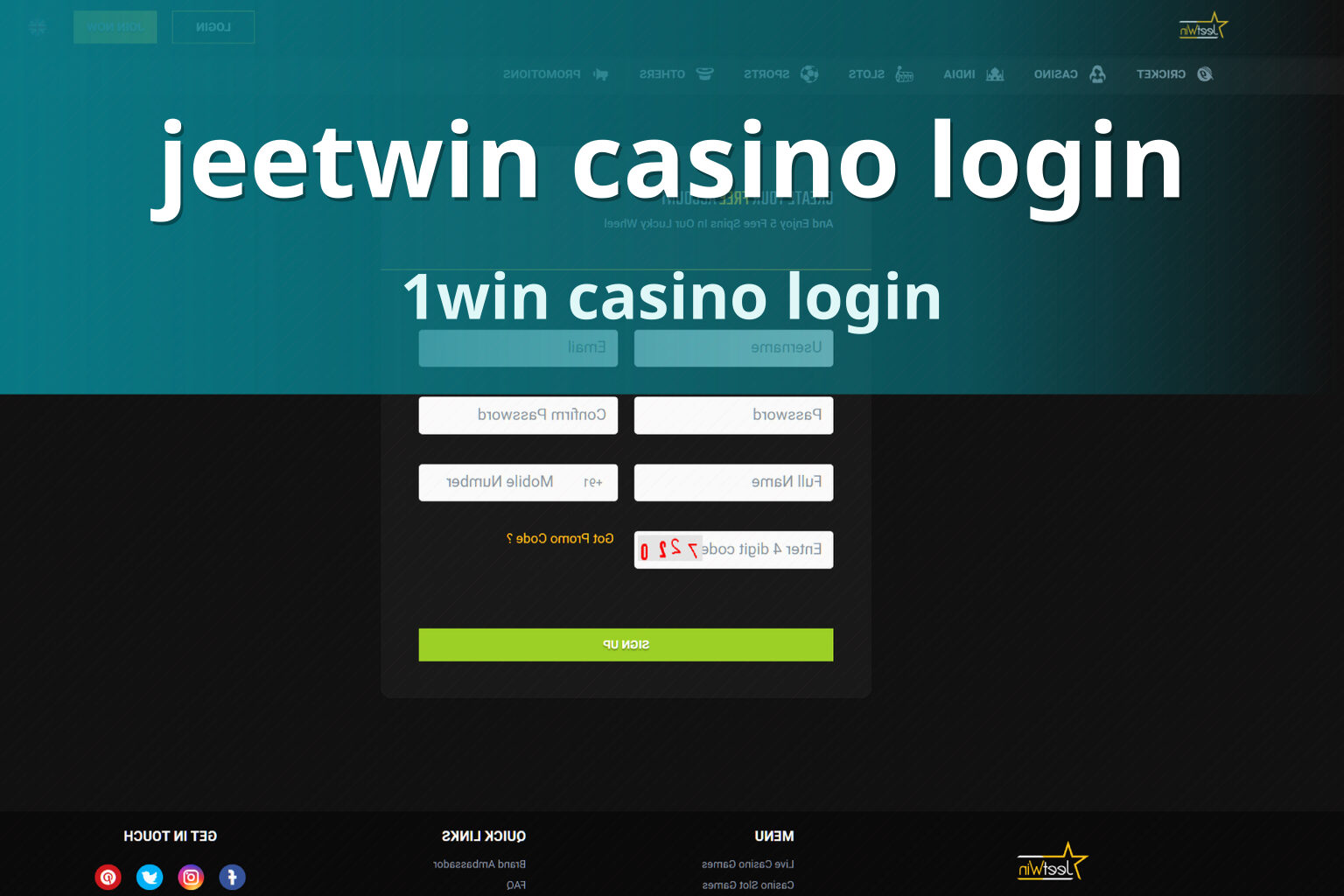 jeetwin casino login 1win casino login