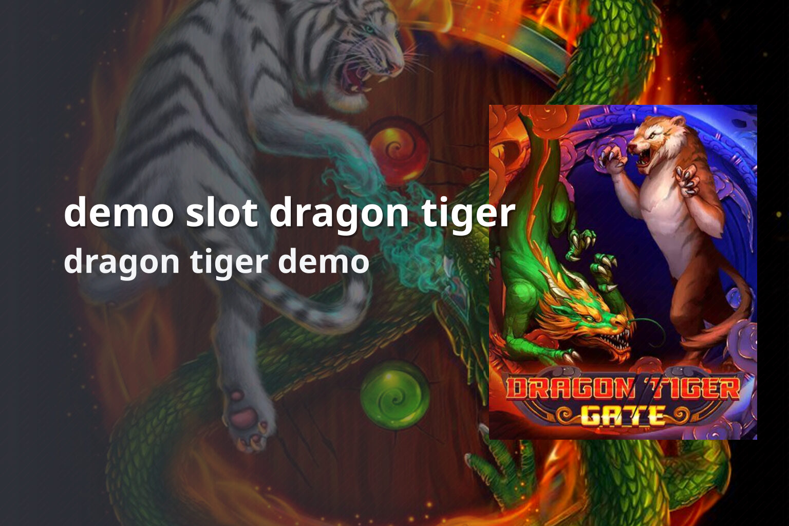 demo slot dragon tiger dragon tiger demo