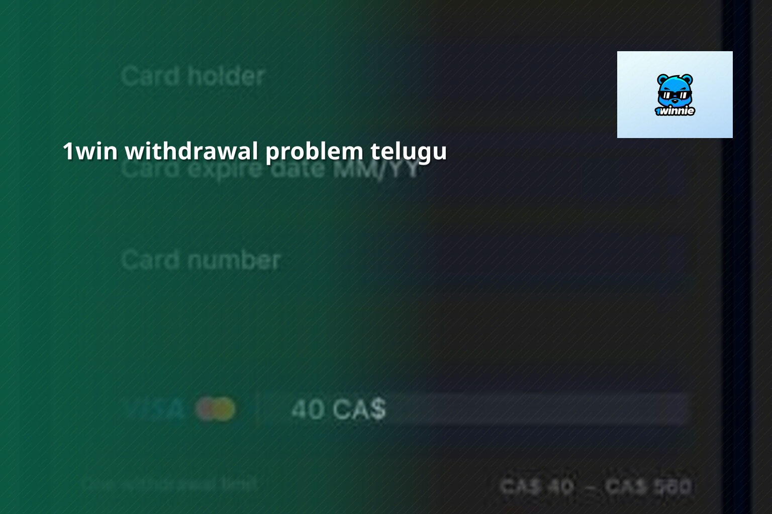 1win withdrawal problem telugu - online gaming transaction support