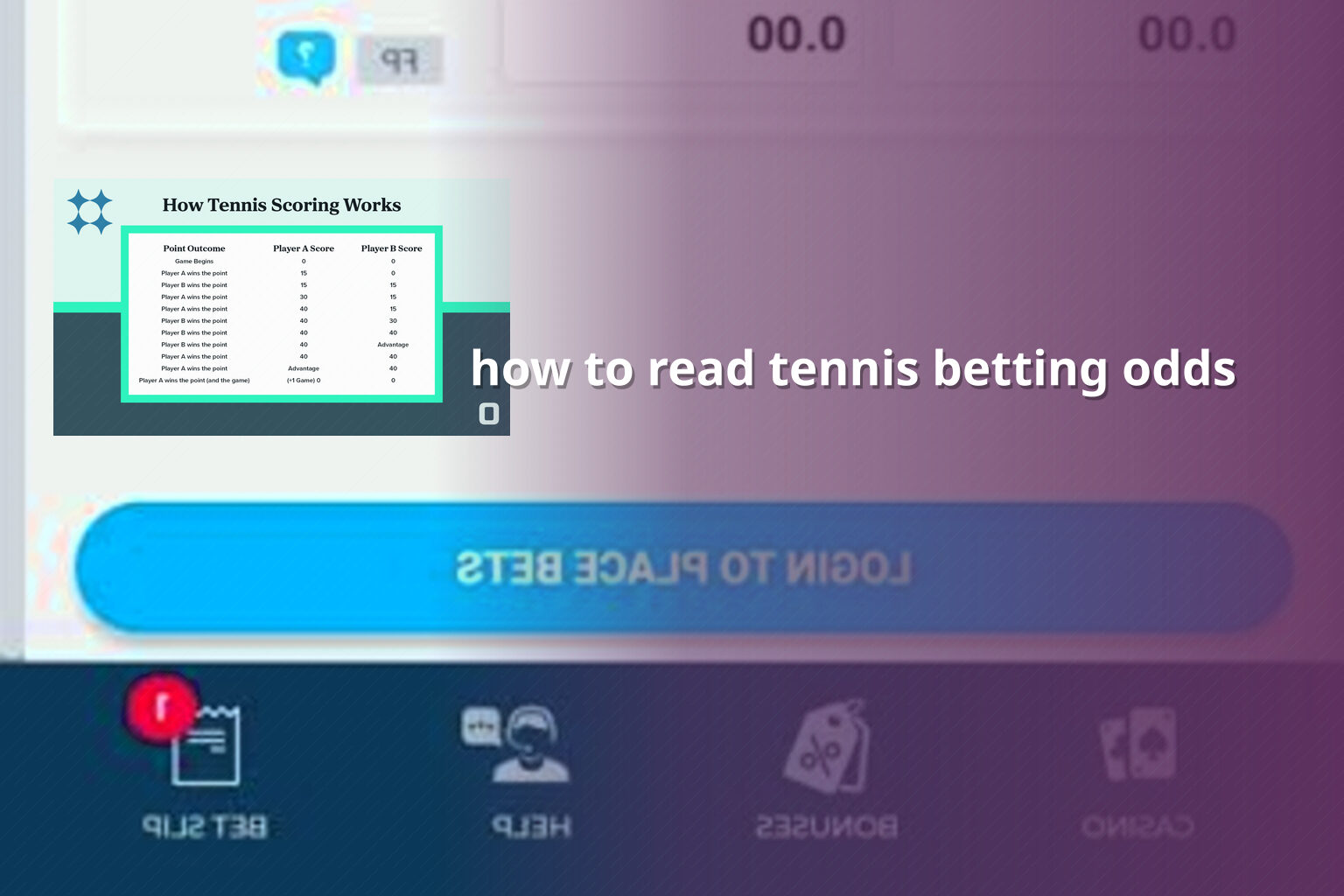 how to read tennis betting odds - online gaming