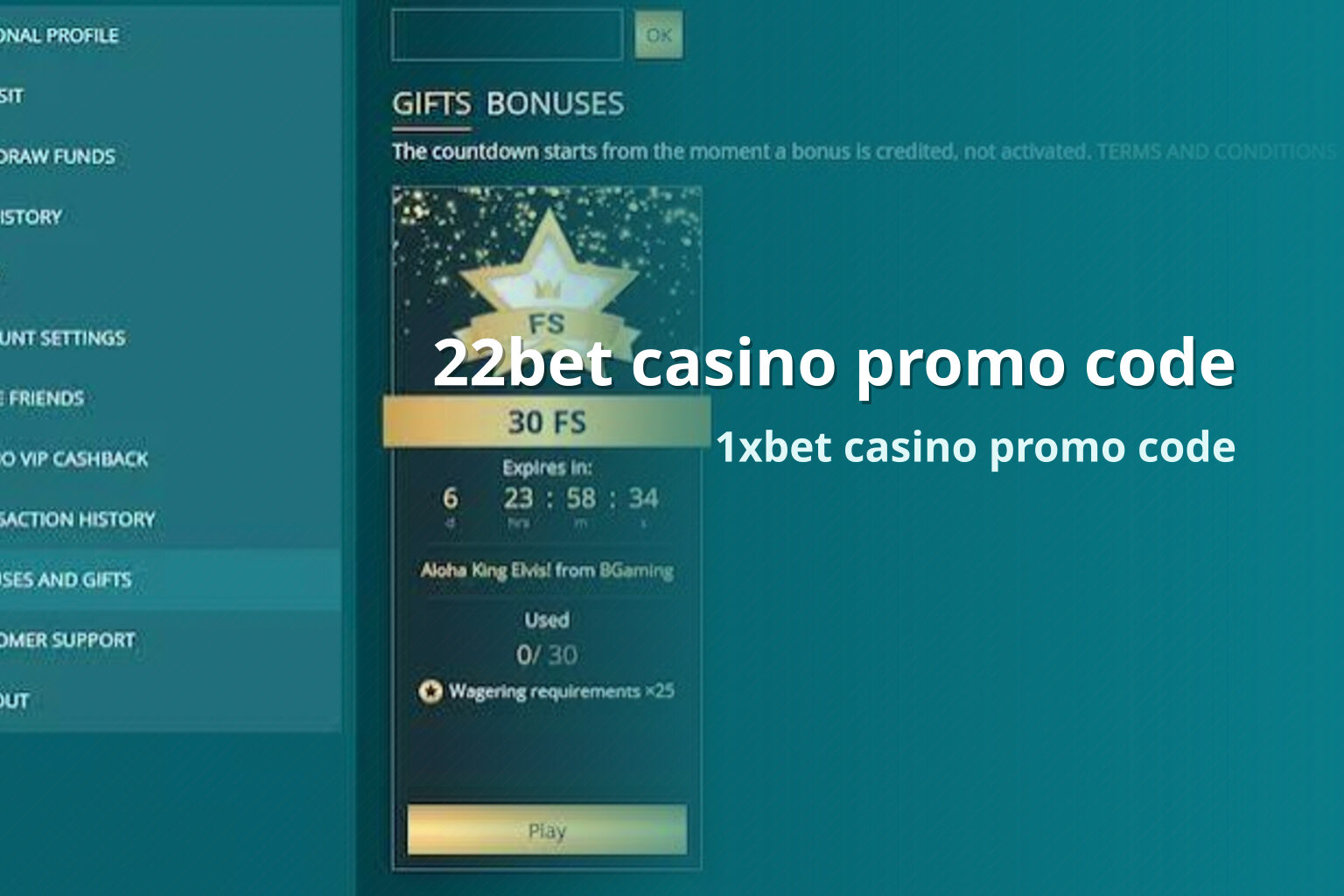 22bet casino promo code 1xbet casino promo code