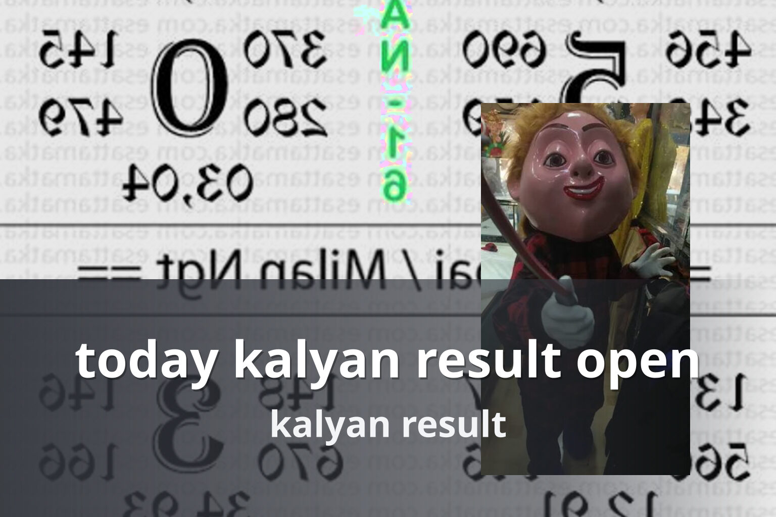 today kalyan result open kalyan result