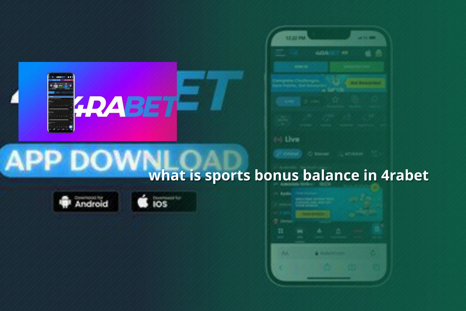 what is sports bonus balance in 4rabet - online_gaming