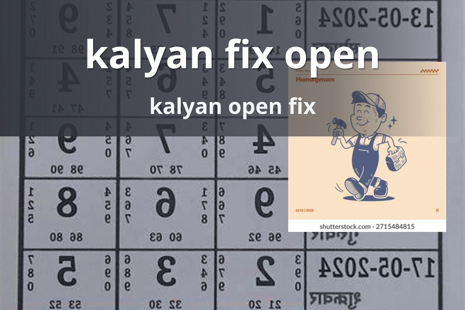 kalyan fix open kalyan open fix