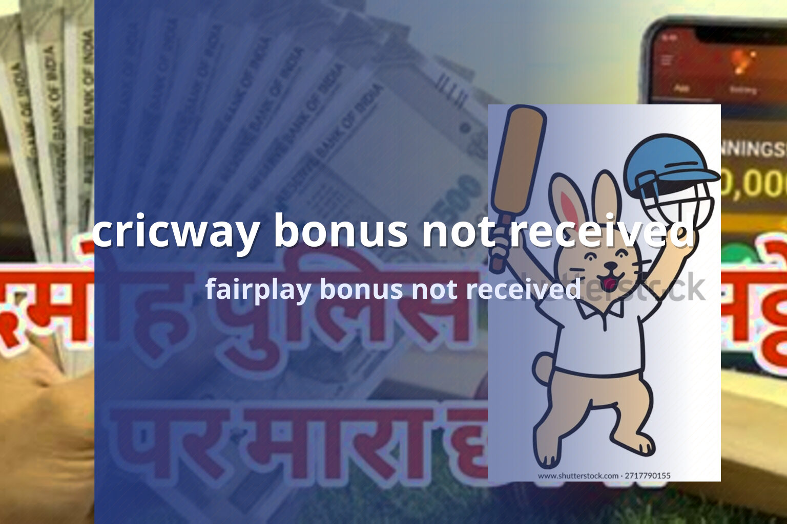 cricway bonus not received fairplay bonus not received