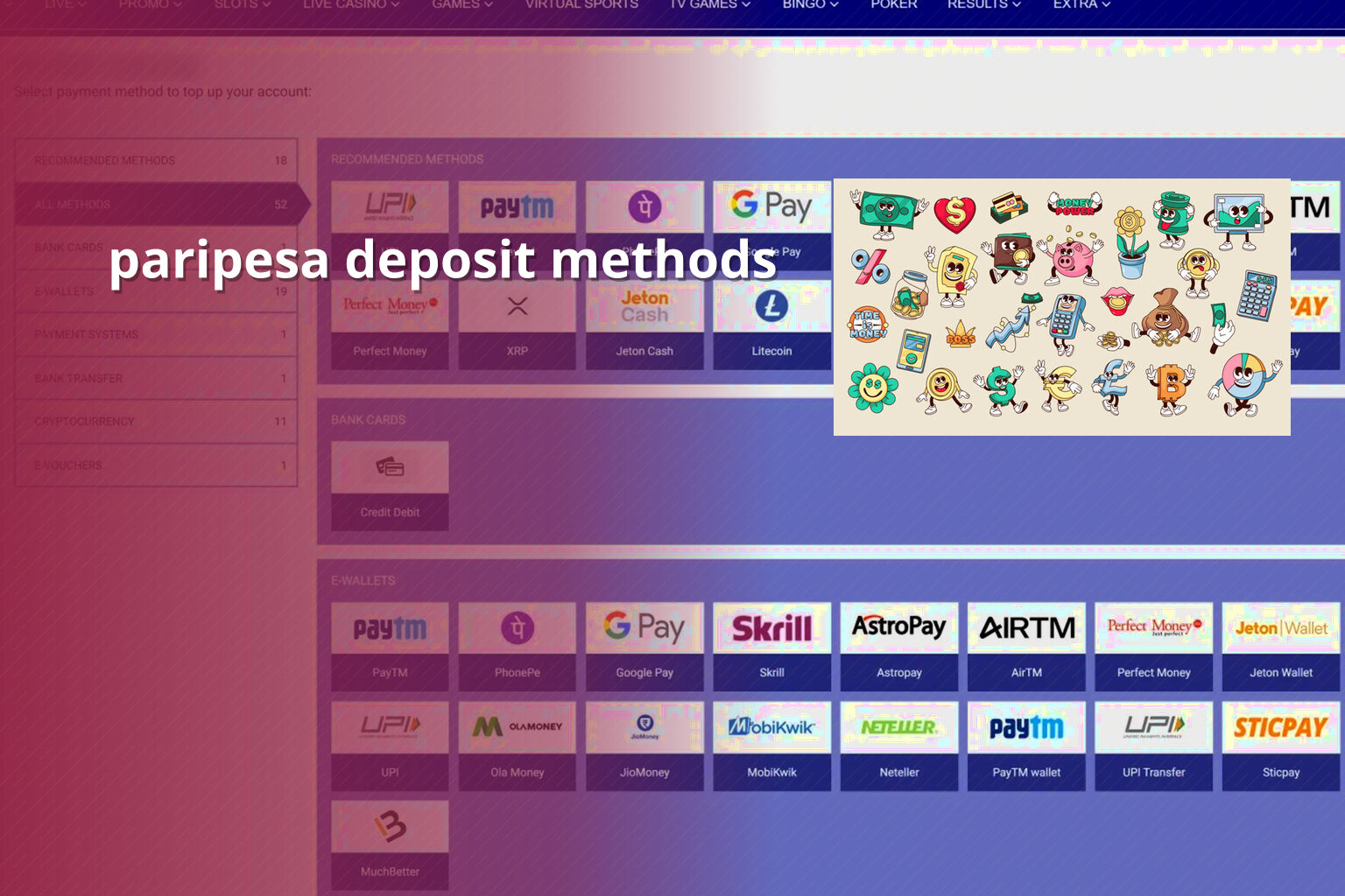 paripesa deposit methods - gaming_brand