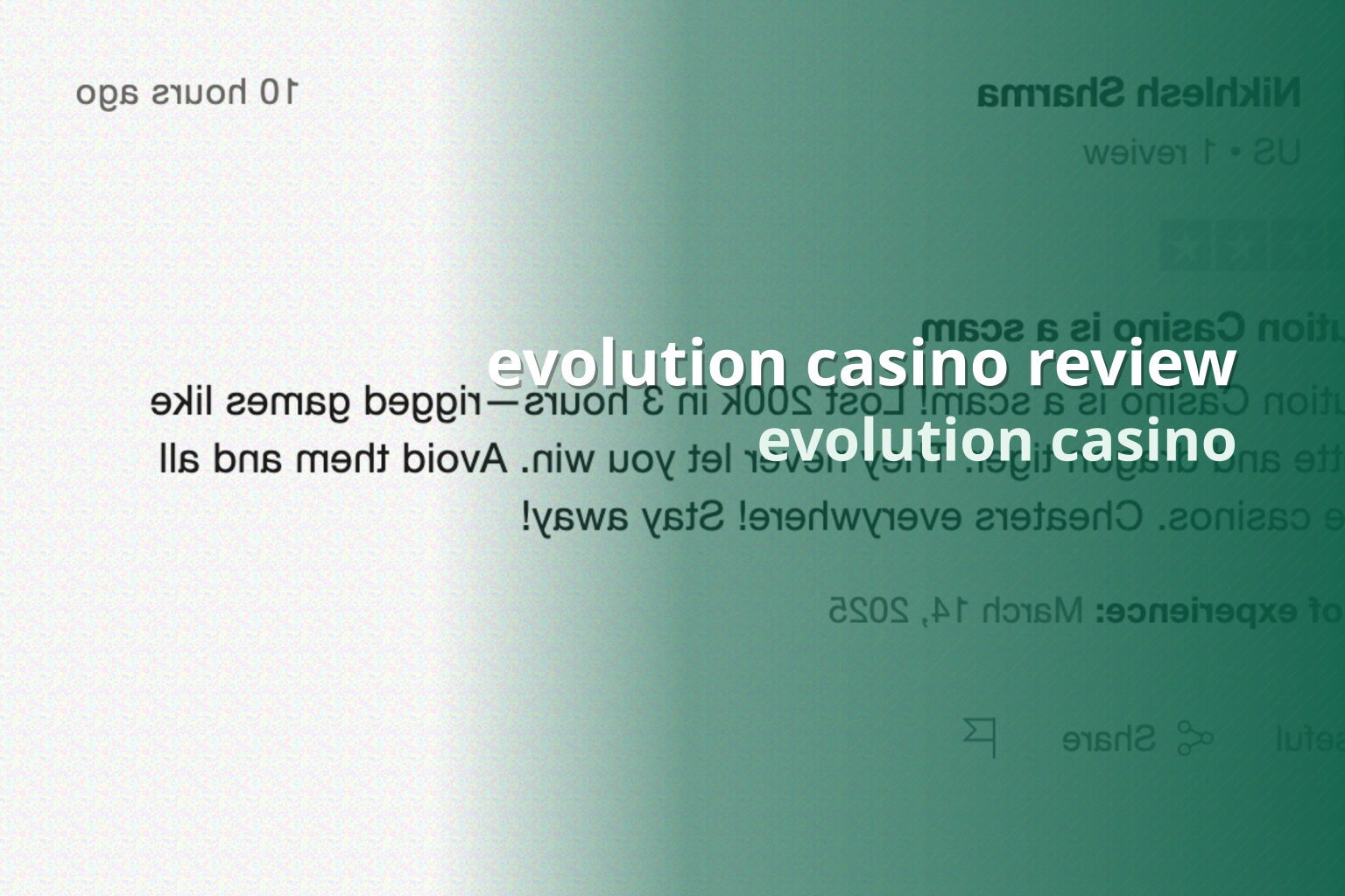 evolution casino review - casino