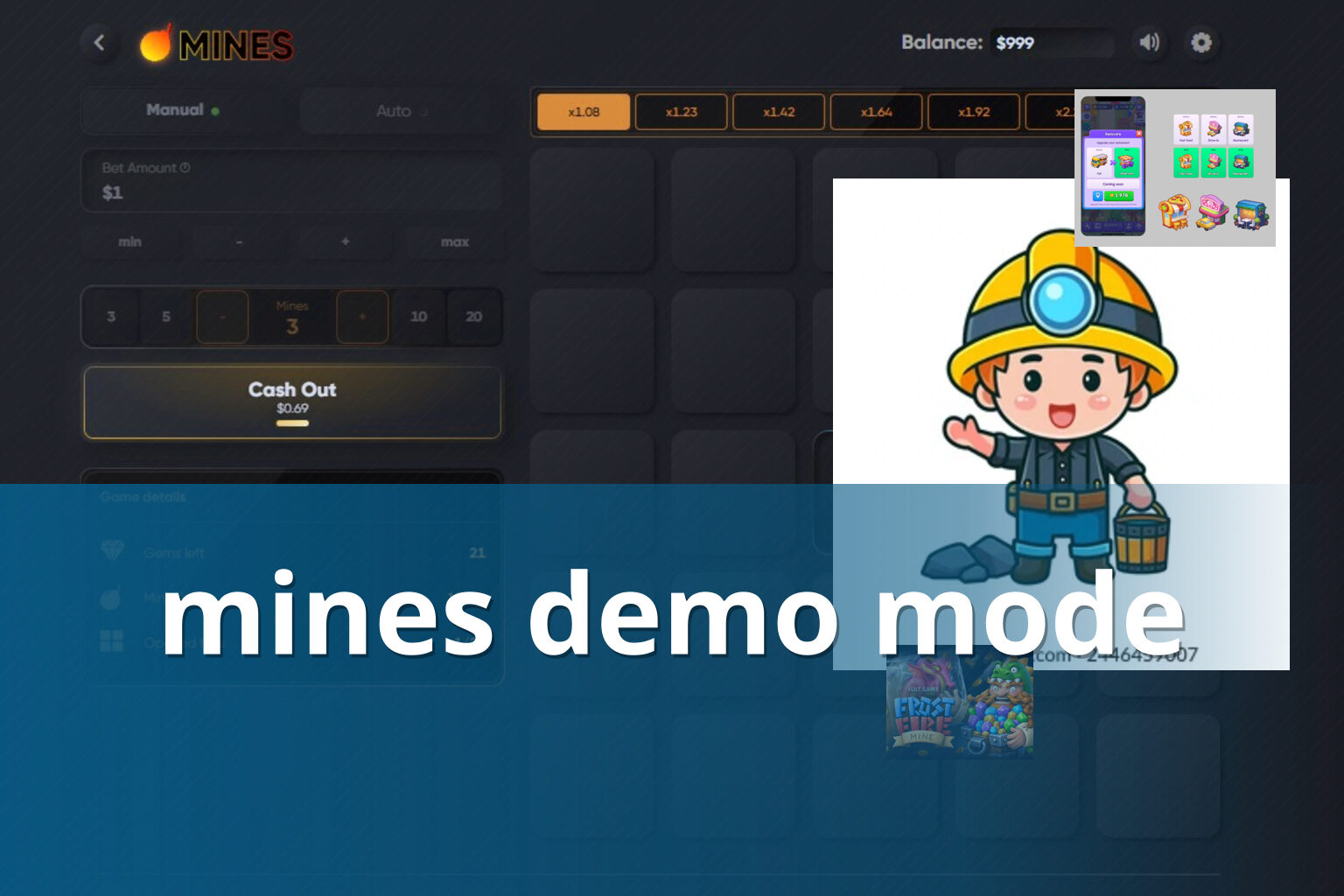 mines demo mode - mines_game