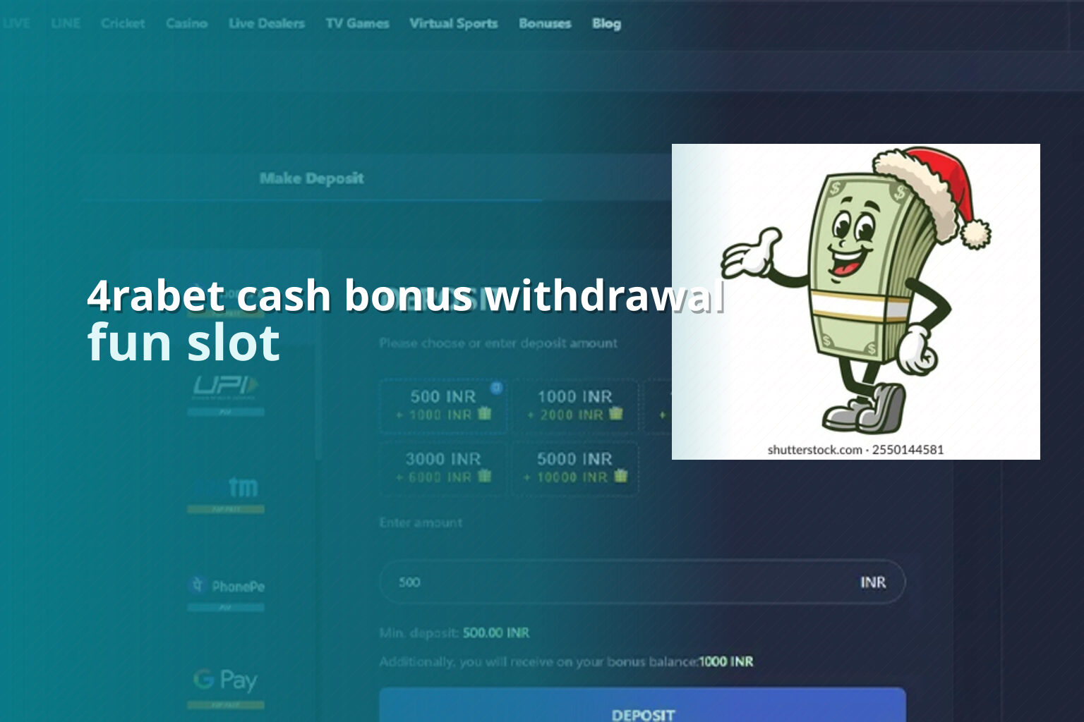 4rabet cash bonus withdrawal fun slot