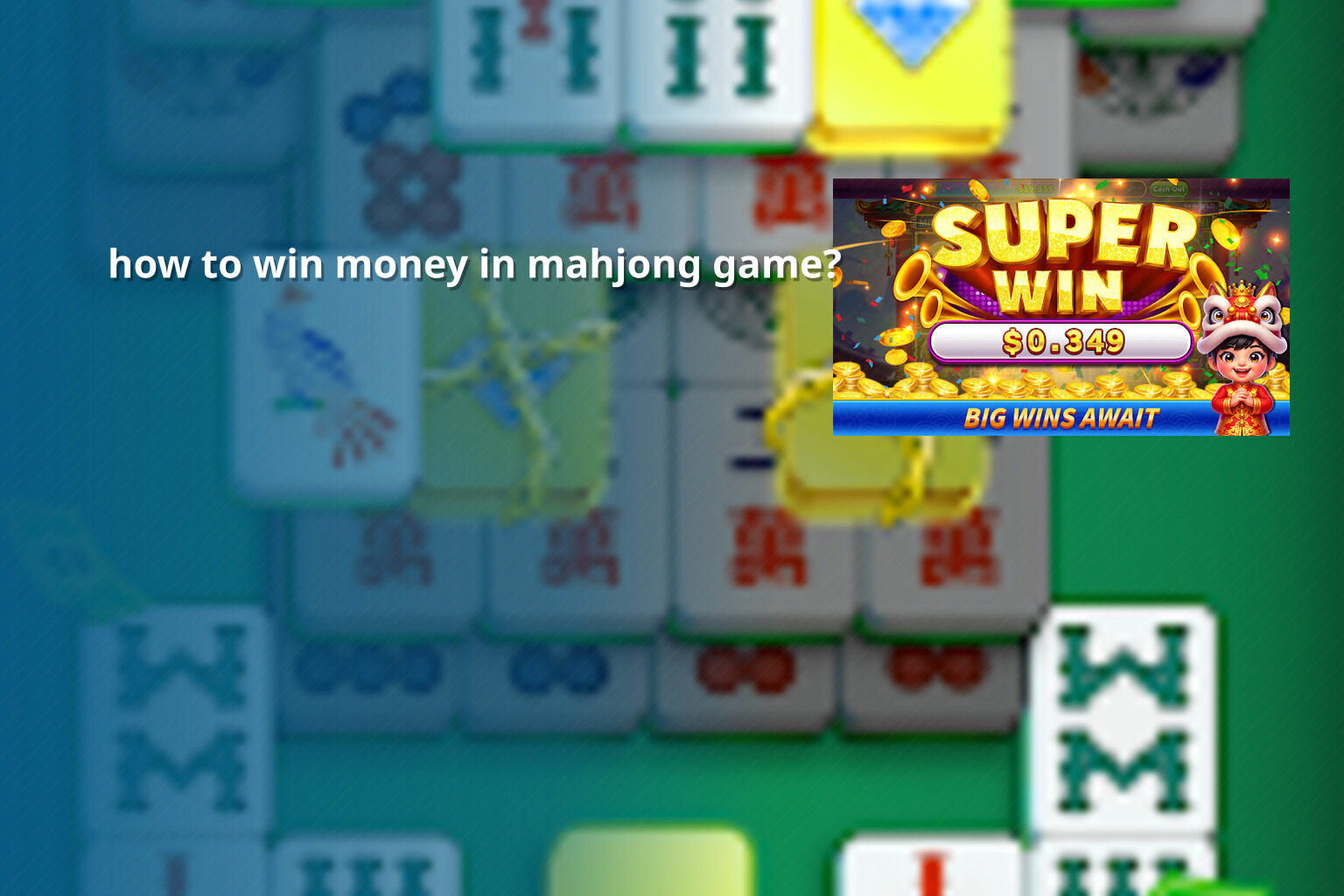 how to win money in mahjong game? - slots