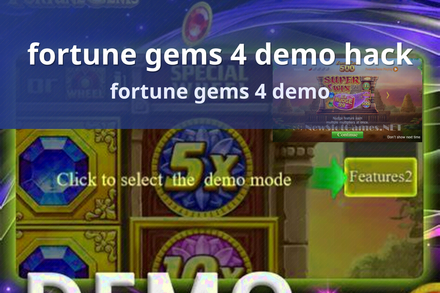 fortune gems 4 demo hack - slots