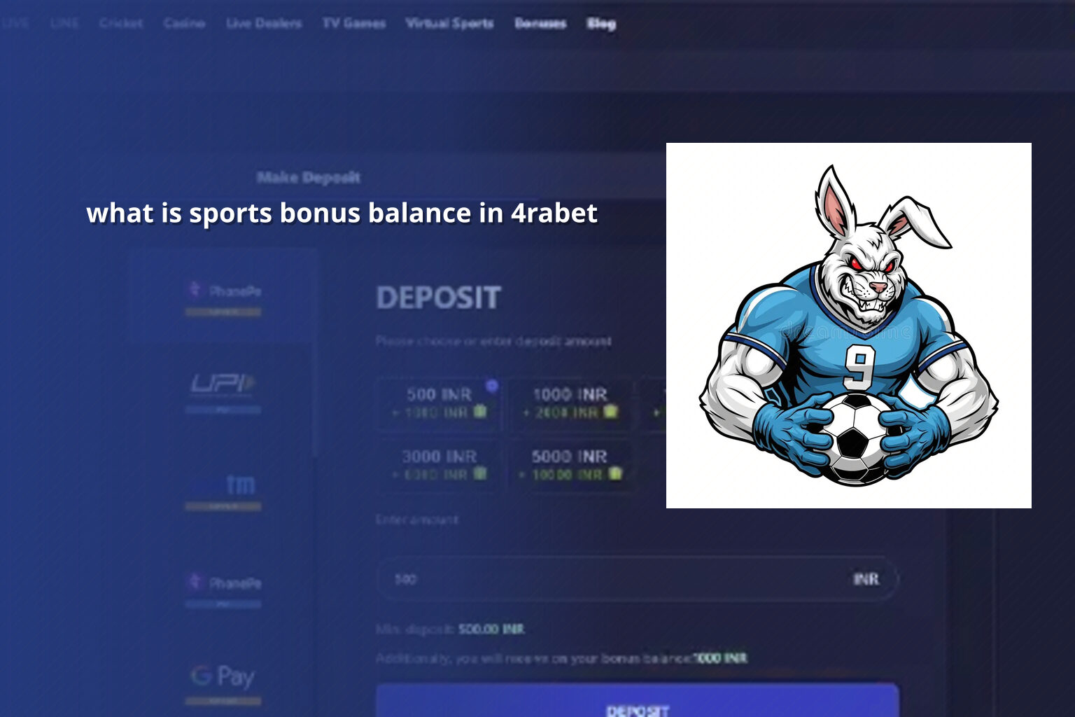 what is sports bonus balance in 4rabet - online_gaming