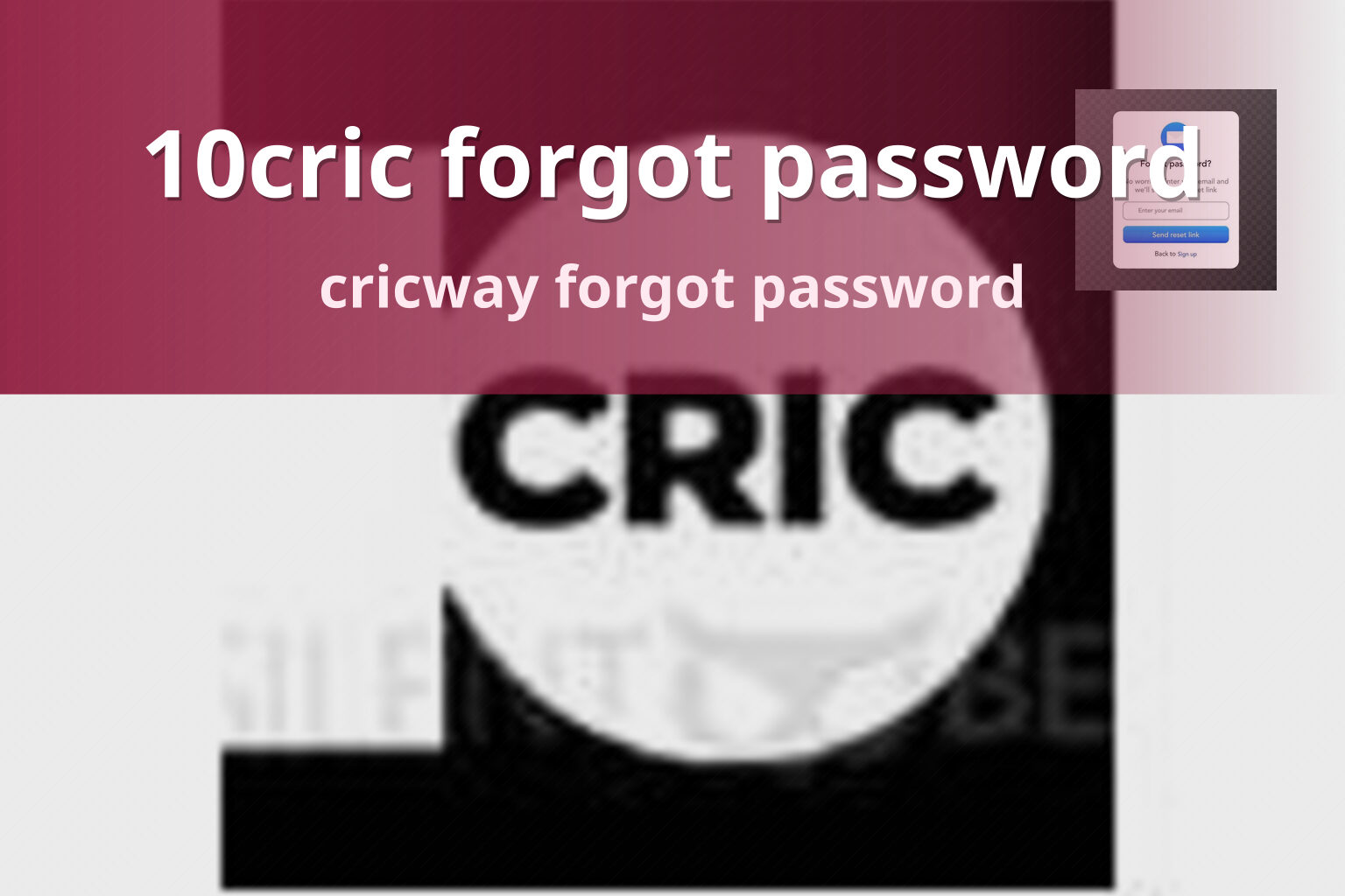 10cric forgot password - gaming_brand