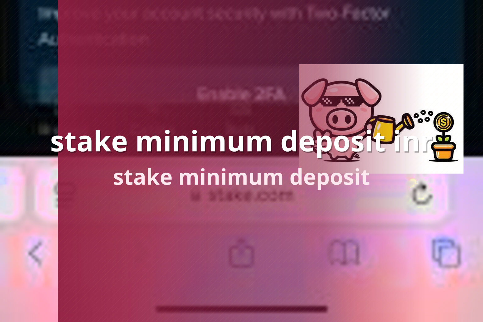 stake minimum deposit inr - gaming_brand
