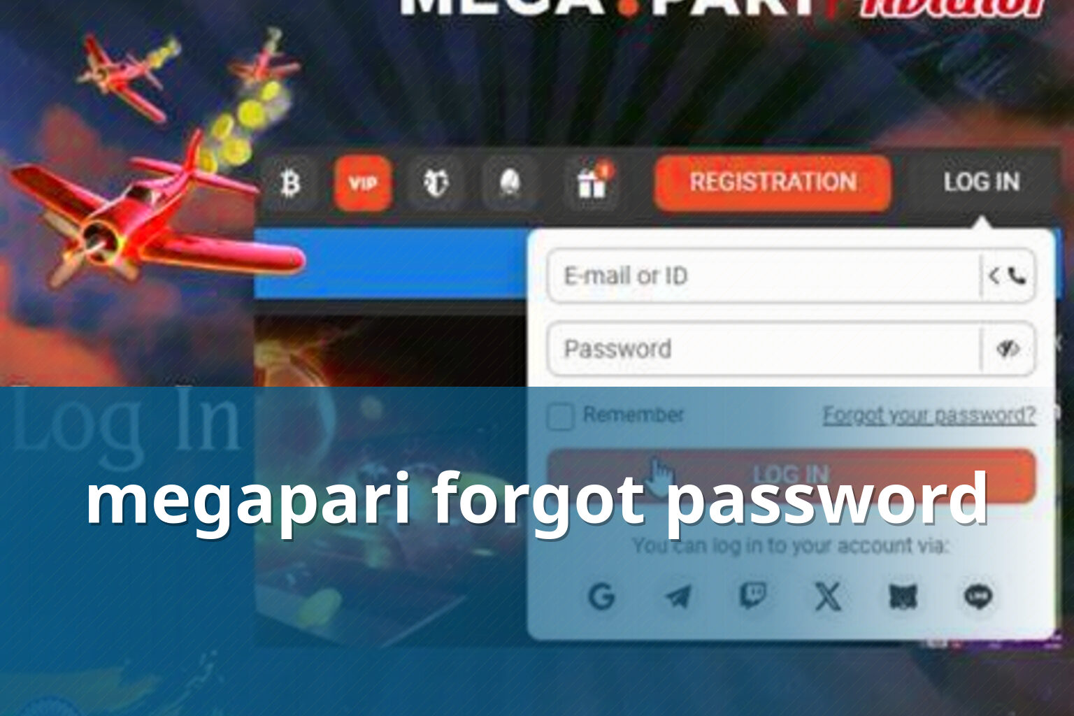 megapari forgot password - gaming_brand