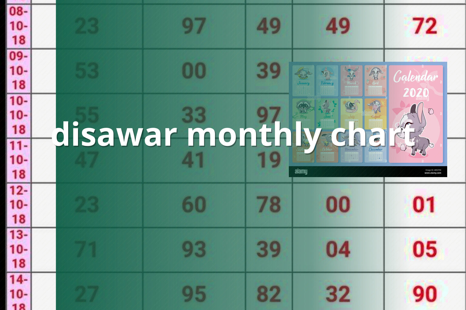 disawar monthly chart - matka_satta