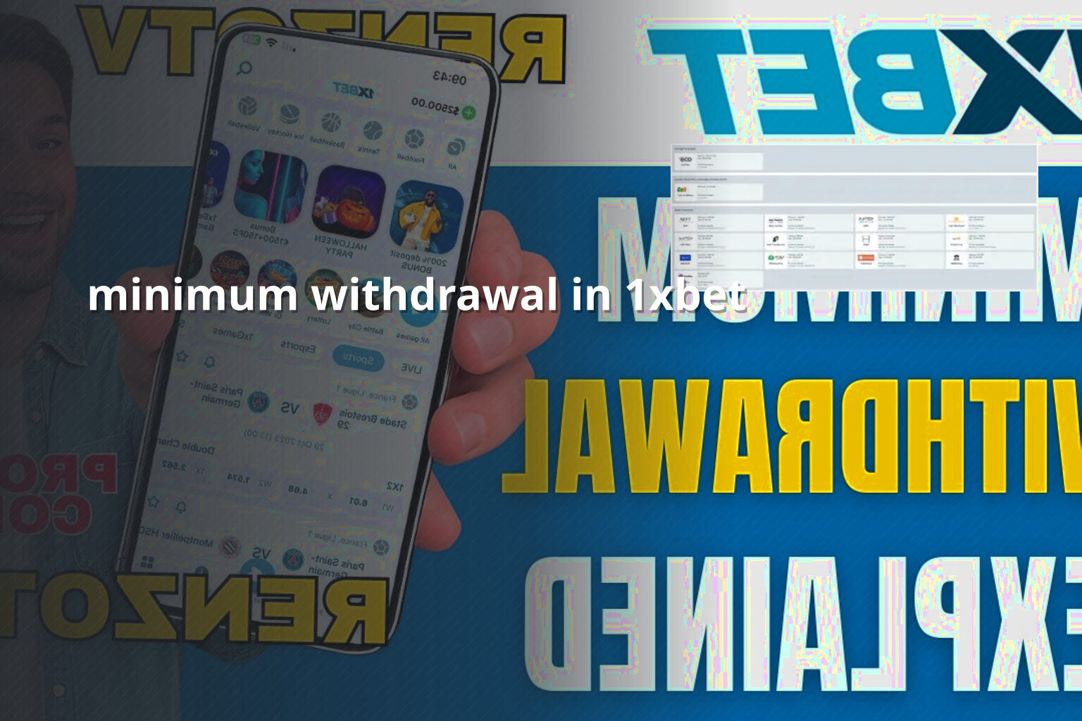 minimum withdrawal in 1xbet - gaming_brand