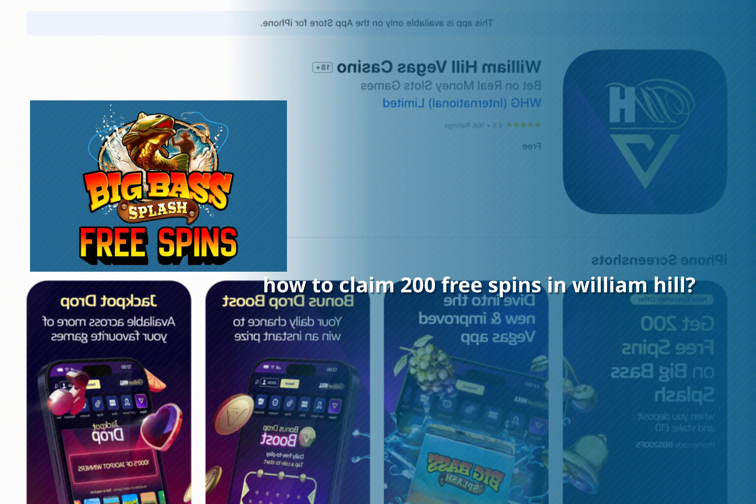 how to claim 200 free spins in william hill? - gaming_brand