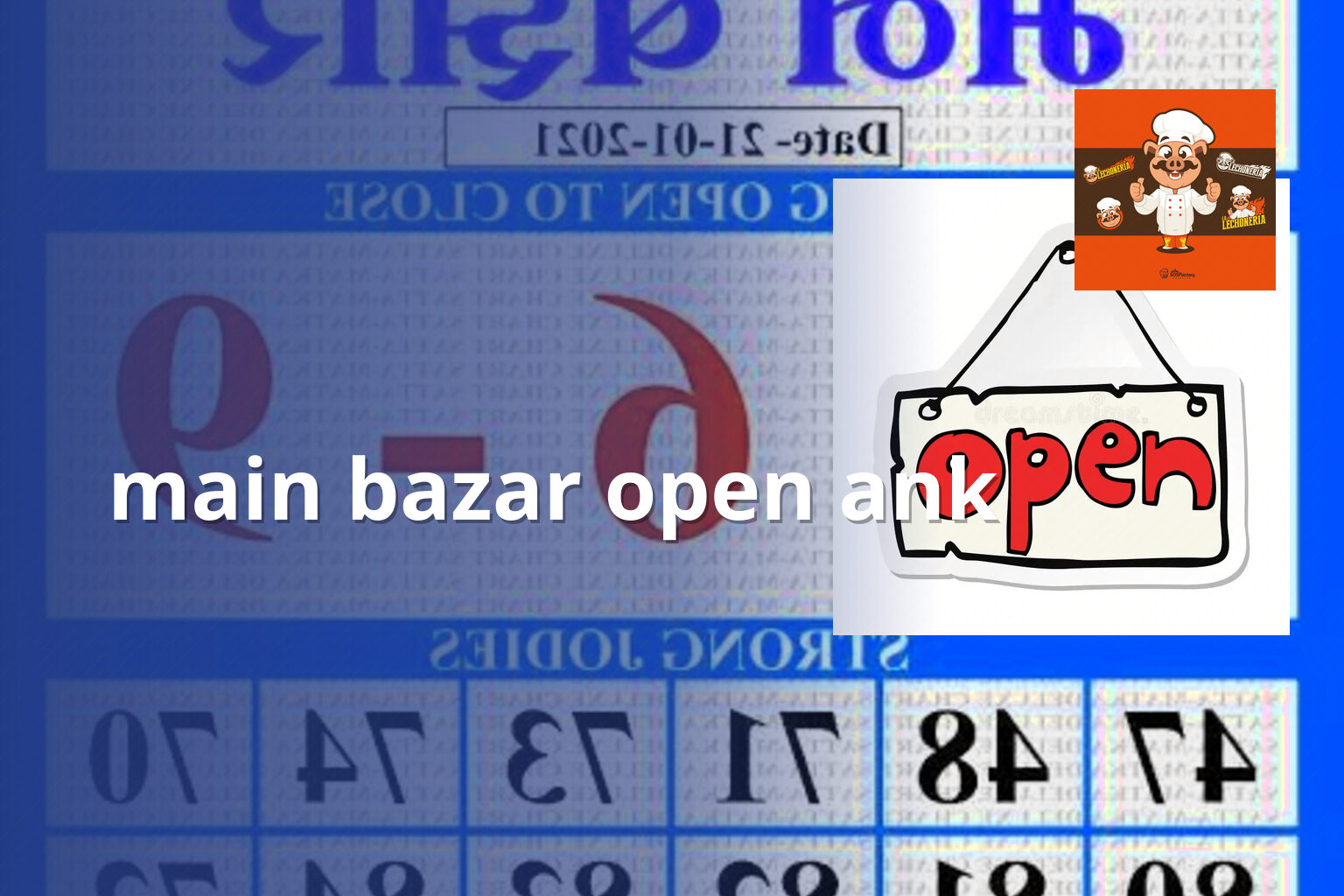 main bazar open ank - matka_satta