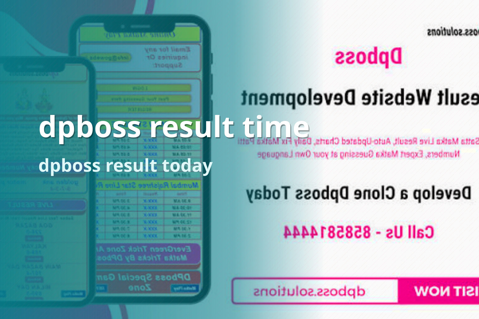 dpboss result time dpboss result today