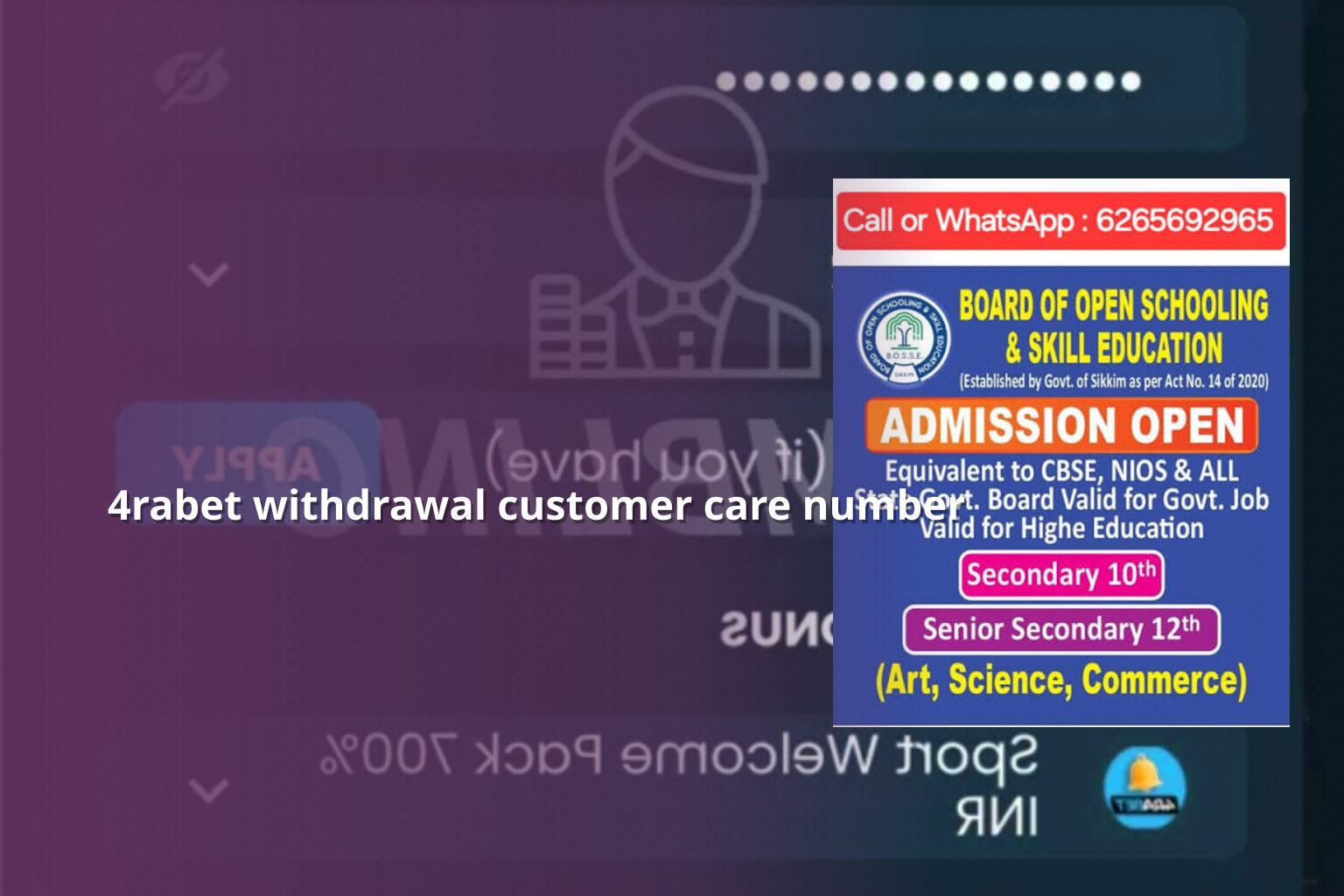 4rabet withdrawal customer care number - gaming_brand