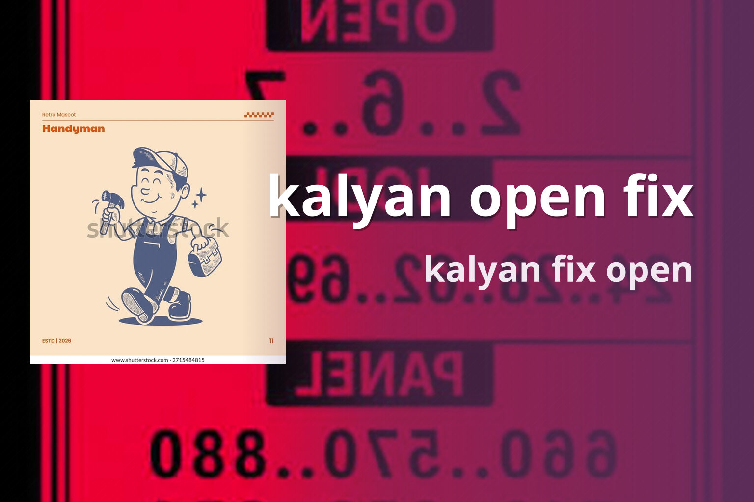 kalyan open fix kalyan fix open