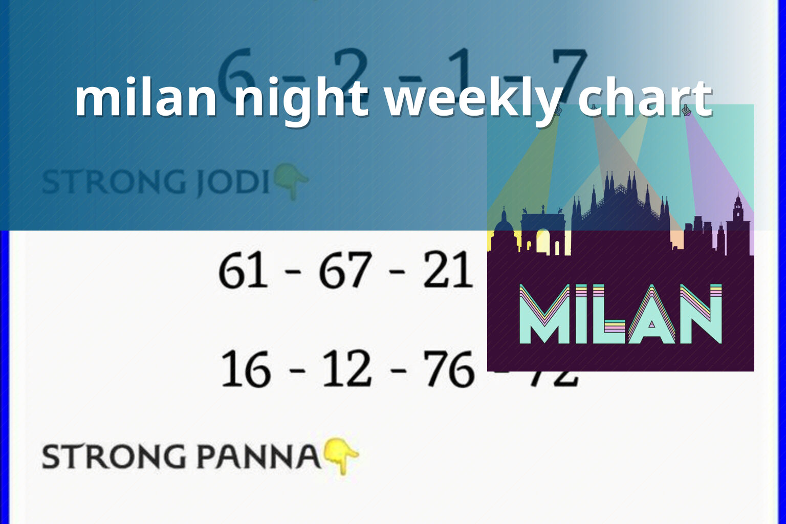 milan night weekly chart - matka_satta
