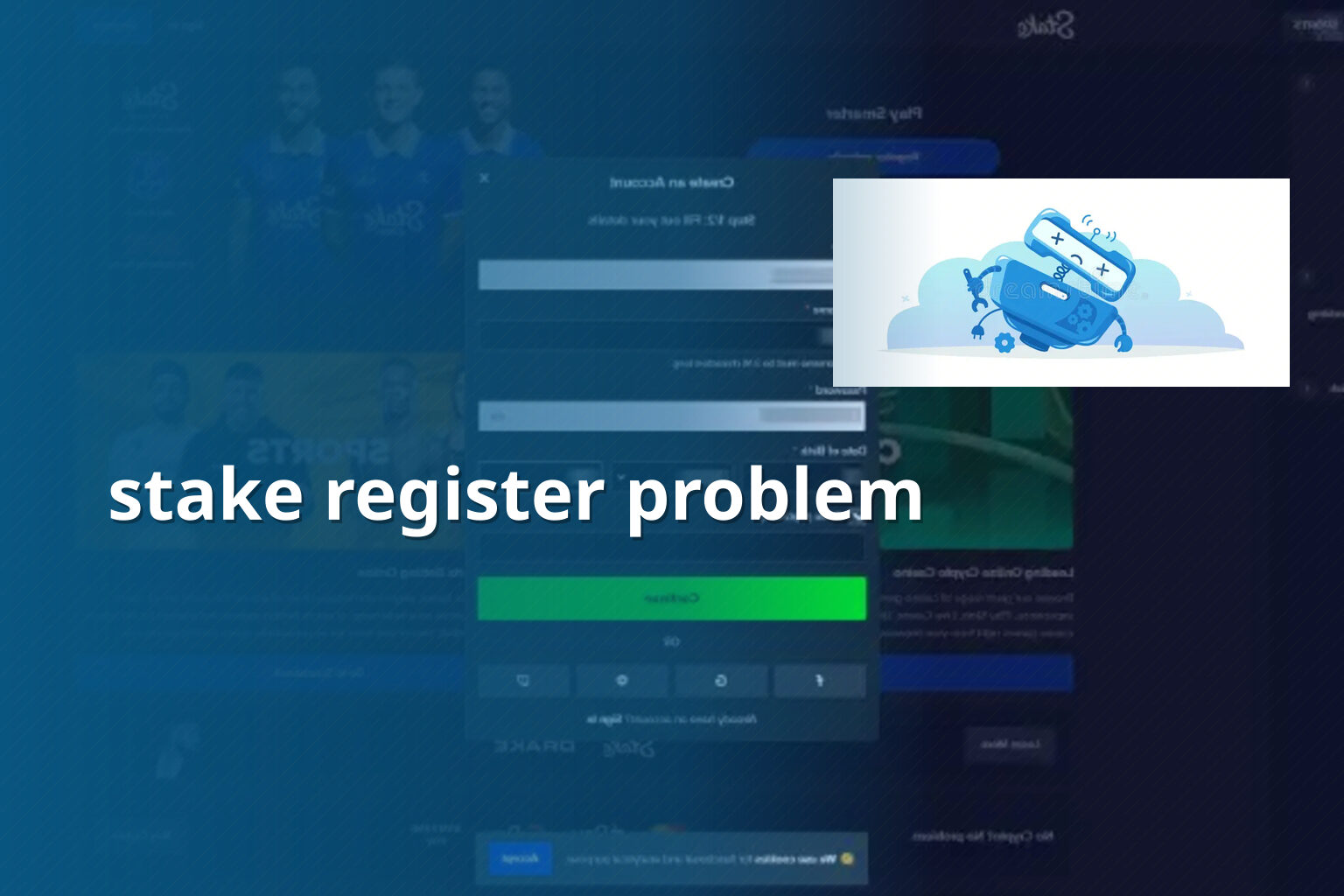 stake register problem - gaming_brand