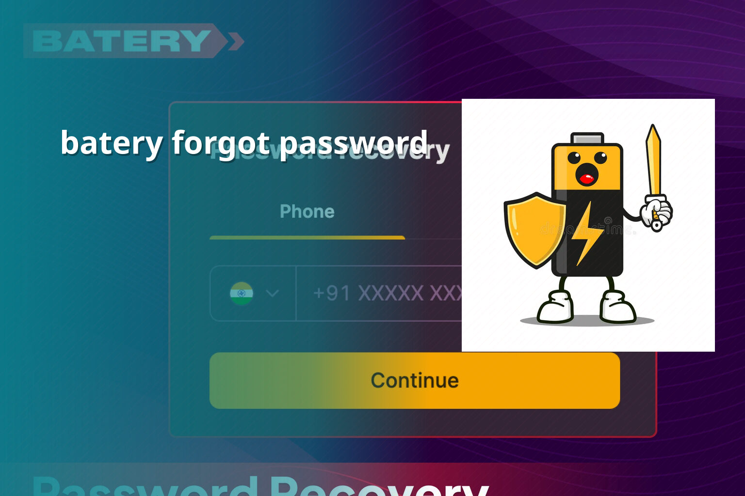 batery forgot password - gaming_brand