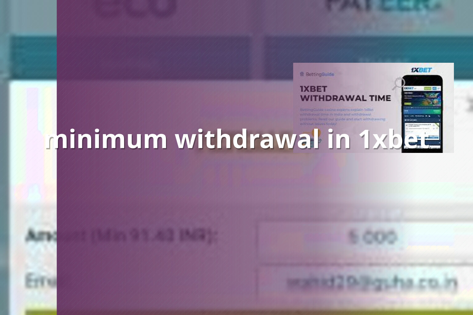 minimum withdrawal in 1xbet - gaming_brand