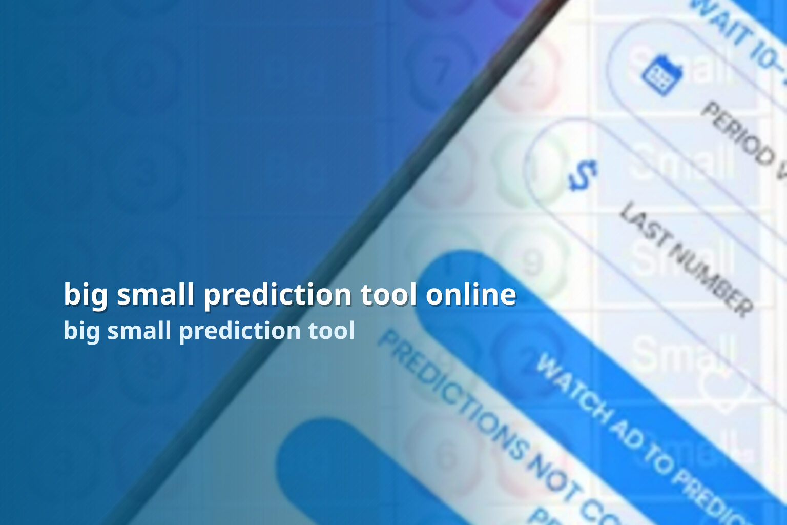 big small prediction tool online - online_gaming