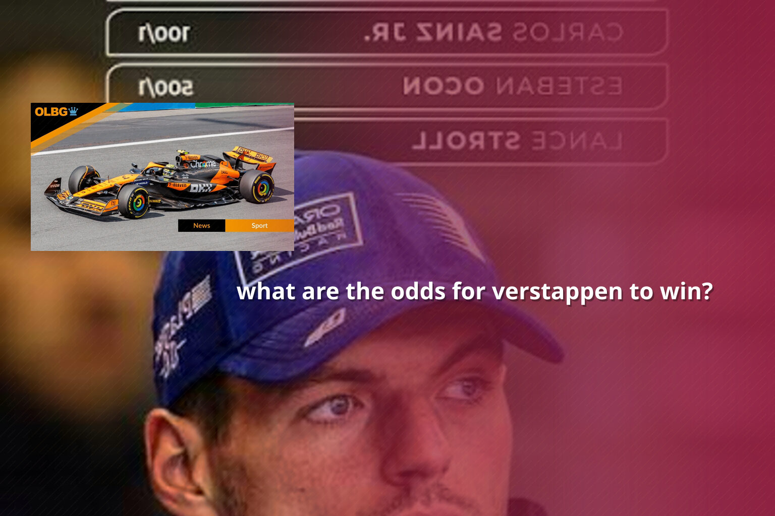 what are the odds for verstappen to win? - sportsbook