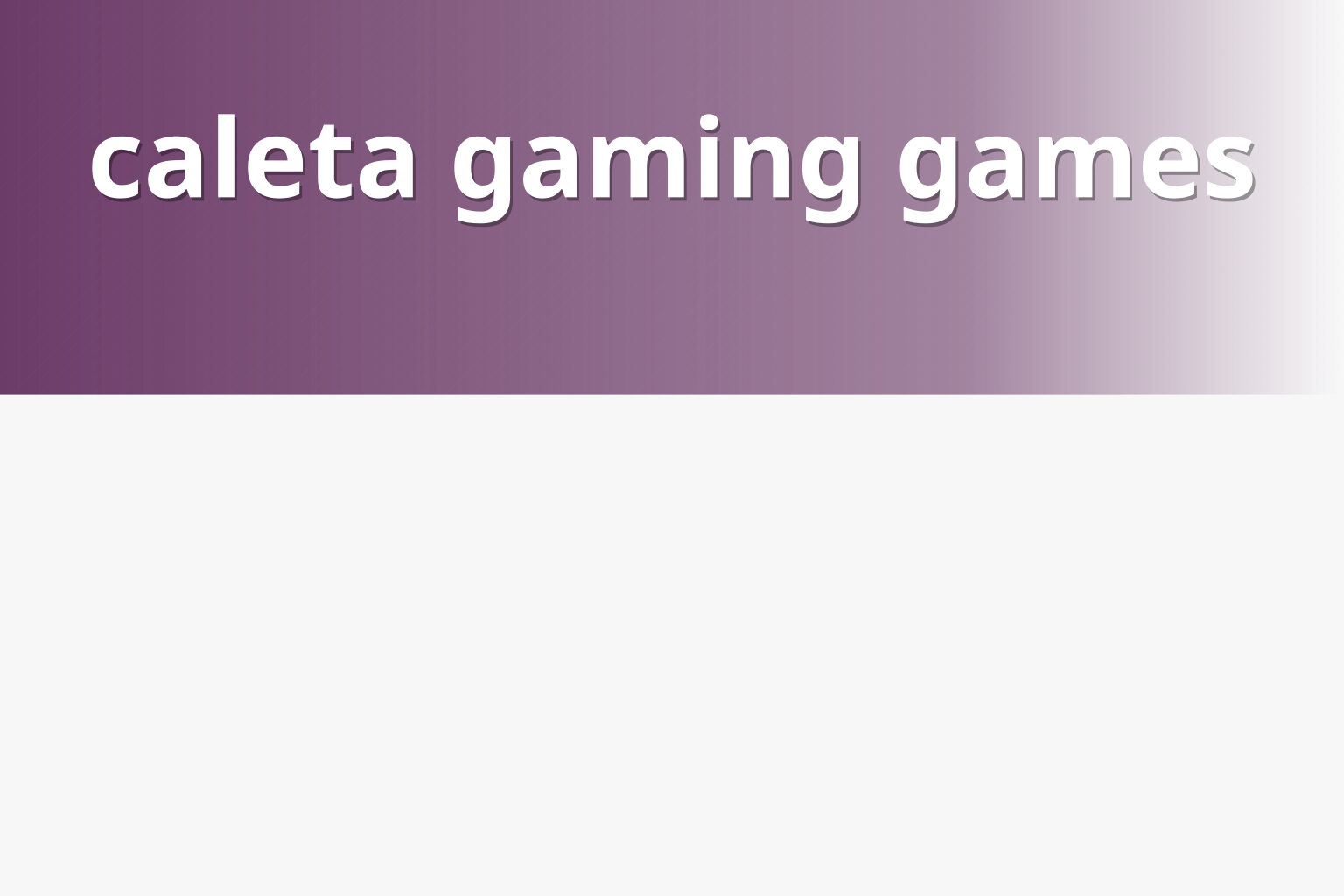 caleta gaming games - gaming_brand