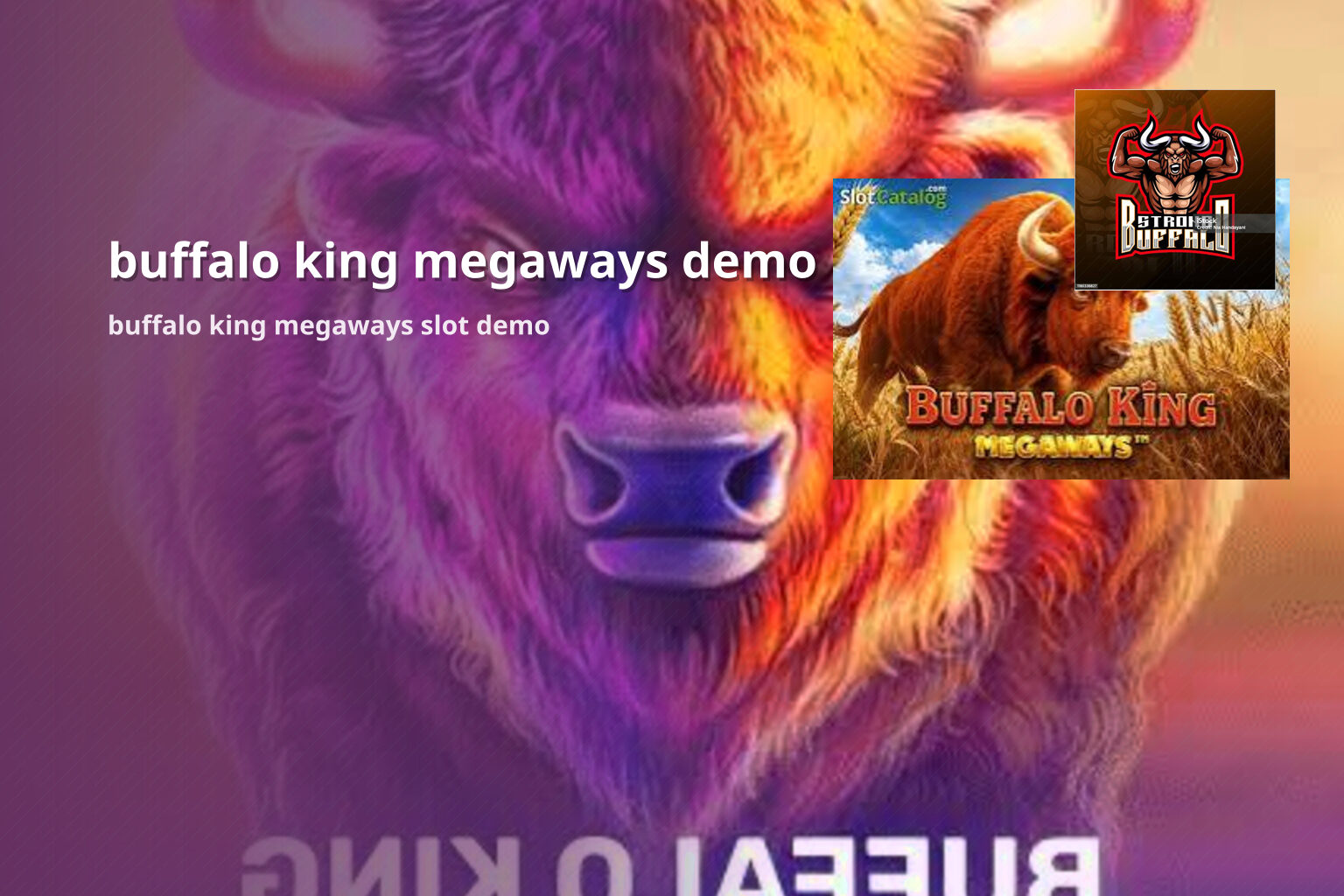 buffalo king megaways demo buffalo king megaways slot demo