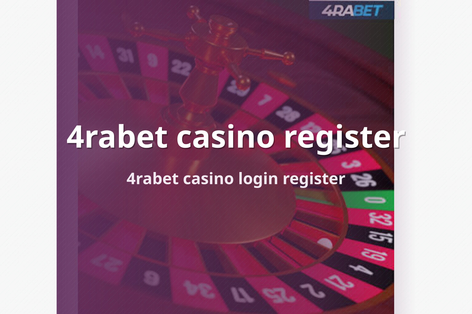 4rabet casino register - gaming_brand