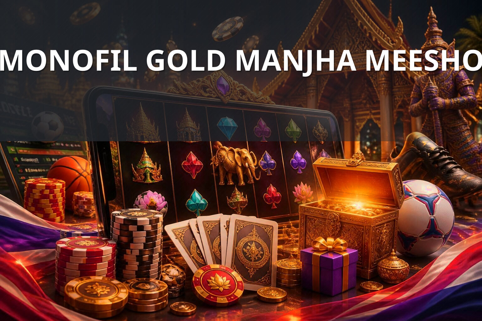 MONOFIL GOLD MANJHA MEESHO - ecommerce product