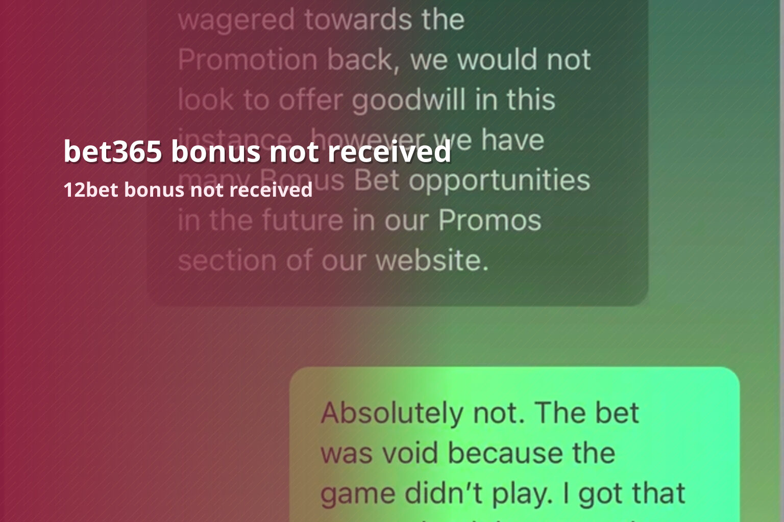bet365 bonus not received - gaming_brand