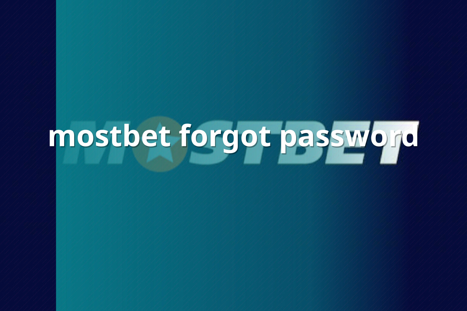 mostbet forgot password - gaming_brand