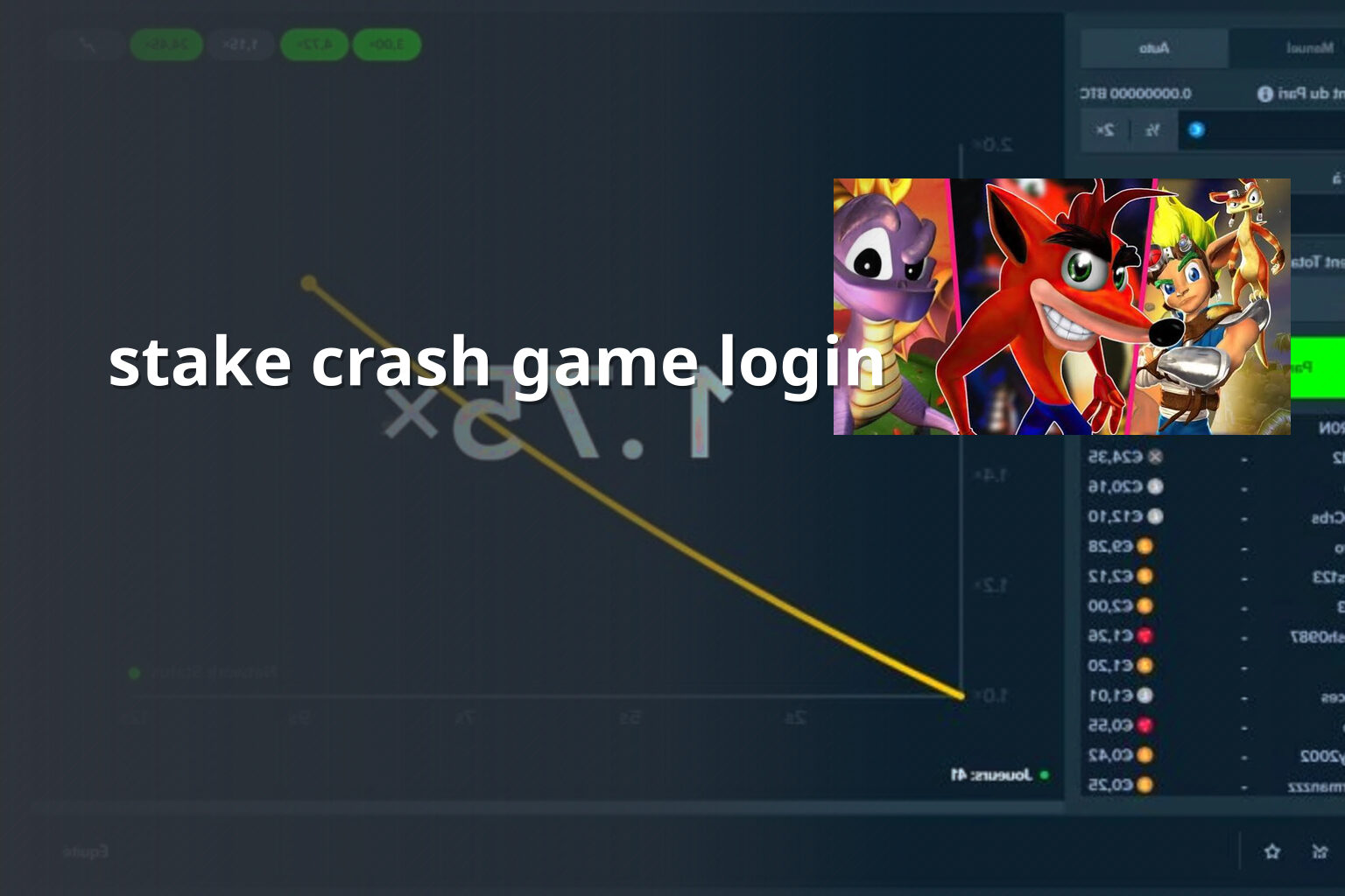 stake crash game login - gaming_brand