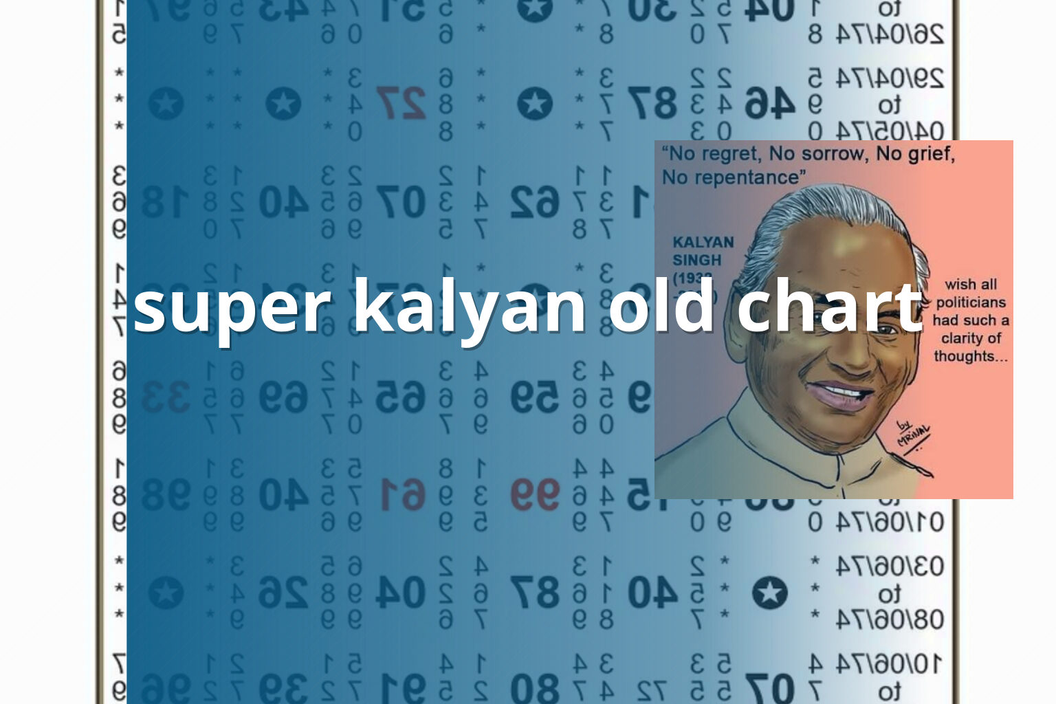 super kalyan old chart - matka_satta