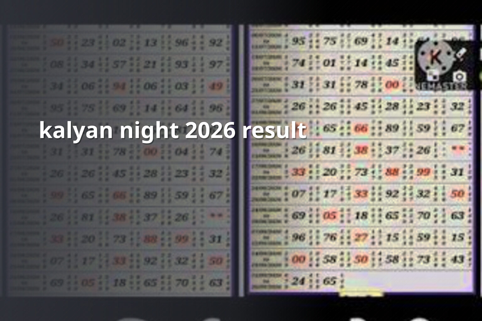 kalyan night 2026 result - matka_satta