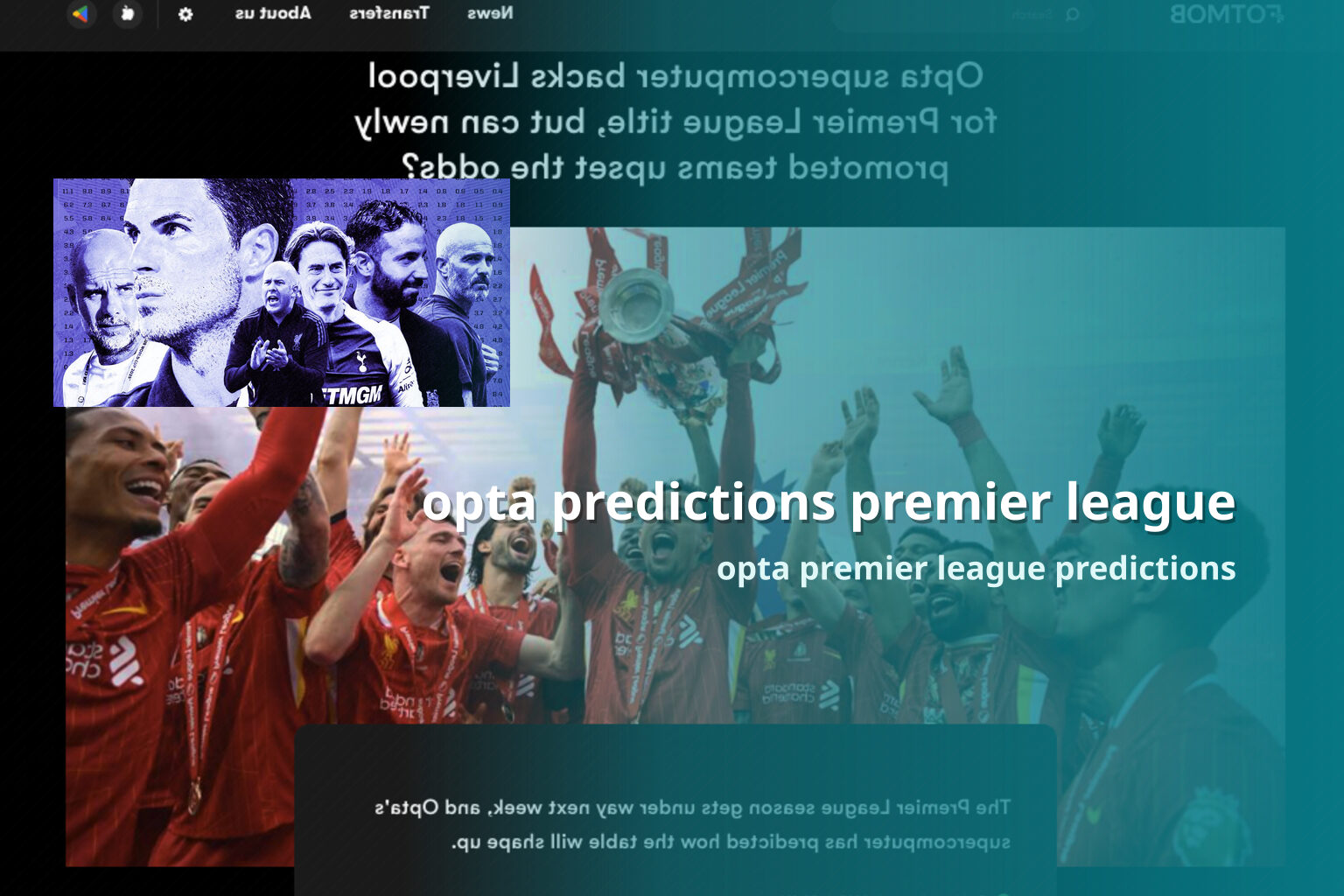 opta predictions premier league opta premier league predictions